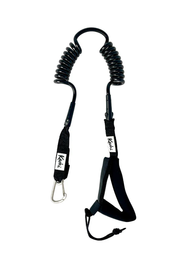 Kaohi Harness & Belt Leashes for Foil and Wing Boards (Carabiner Clip)