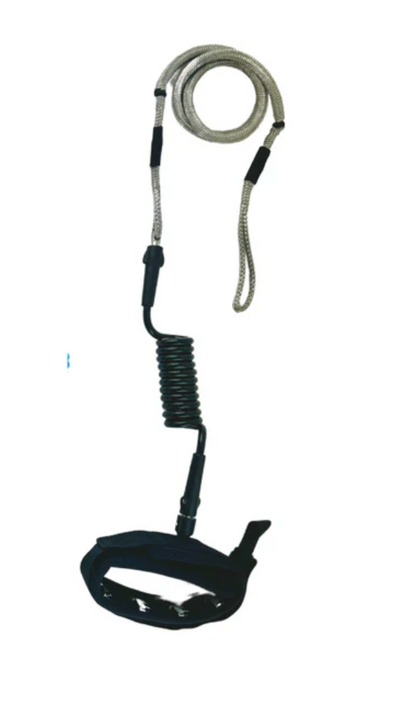 Kaohi INVIZ Leash - Original Hybrid for Downwind Foiling - 30" Dyneema Cord (Calf)