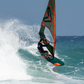 A person windsurfing in waves in a Severne Blade windsurfing Sail 2026