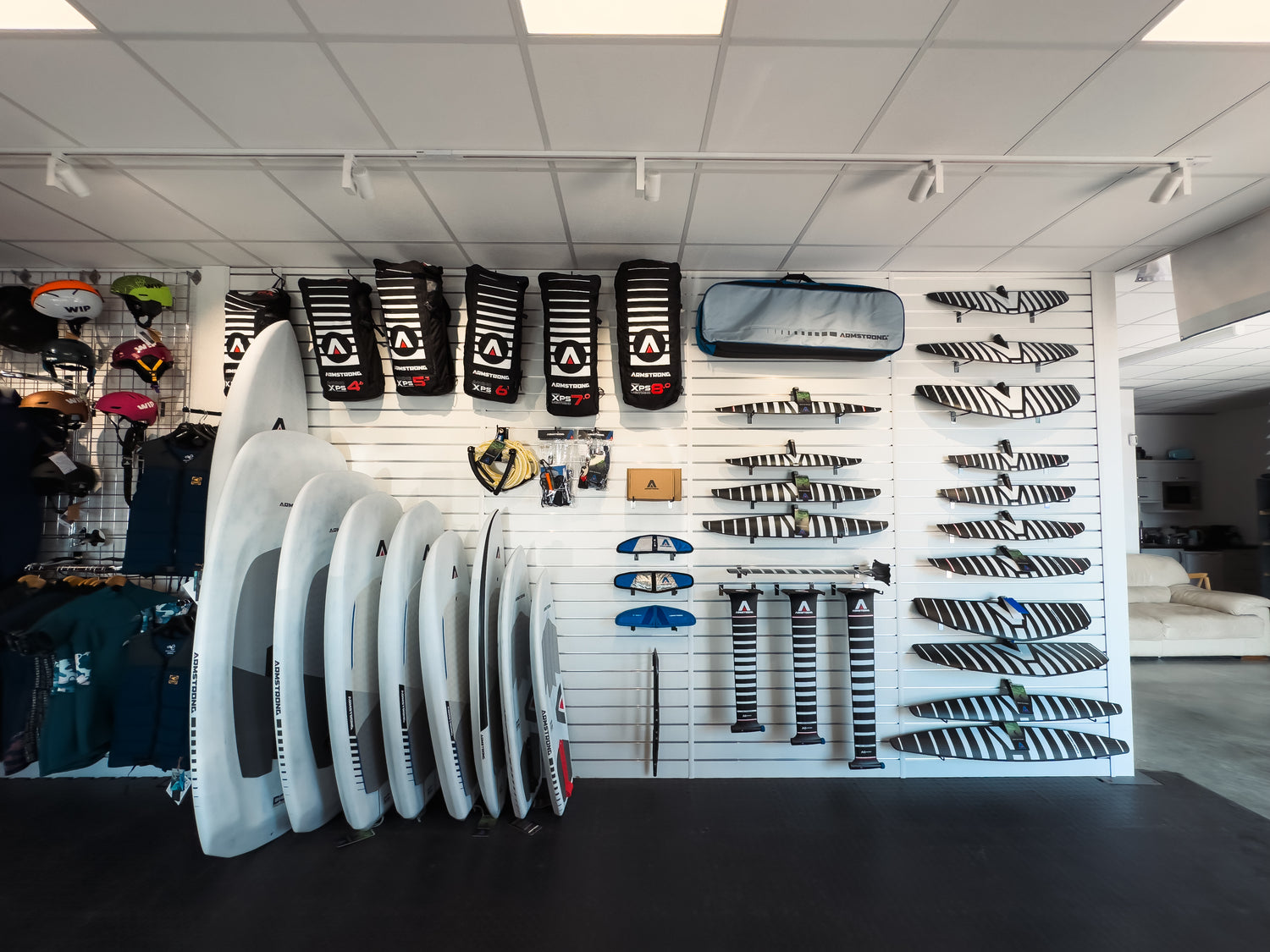 Surf Doctor retail store and Armstrong Superstore showcasing Armstrong Foils latest boards, foils, wings and accessories