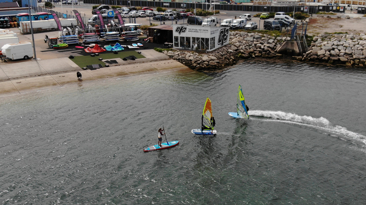 The Official Test Centre (OTC) in Portland Harbour, Dorset. The Uks premier watersports centre for wing foiling , windsurfing, efoiling and SUP